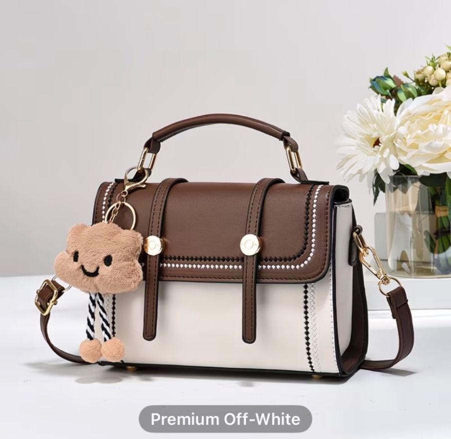 Women's Cute Color Block Crossbody Bag, Trendy Simple Small Square Shoulder Tote Purse for 2026 Collection